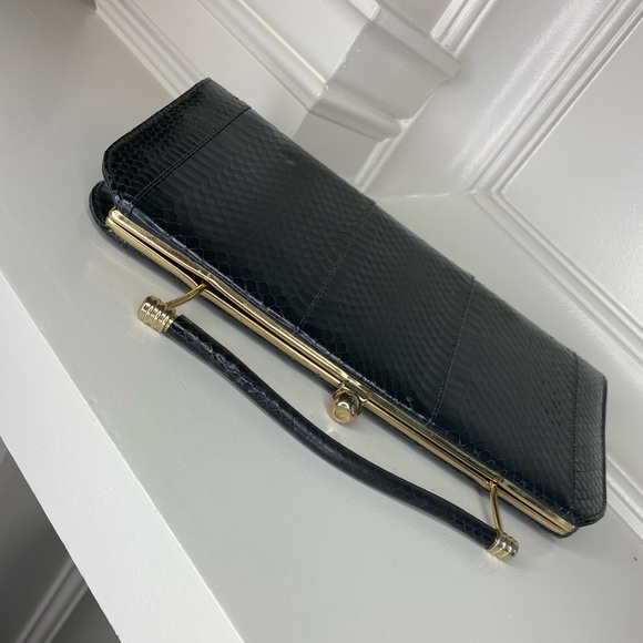Vintage Snake Skin Versatile Clutch or Handbag - Picture 7 of 16